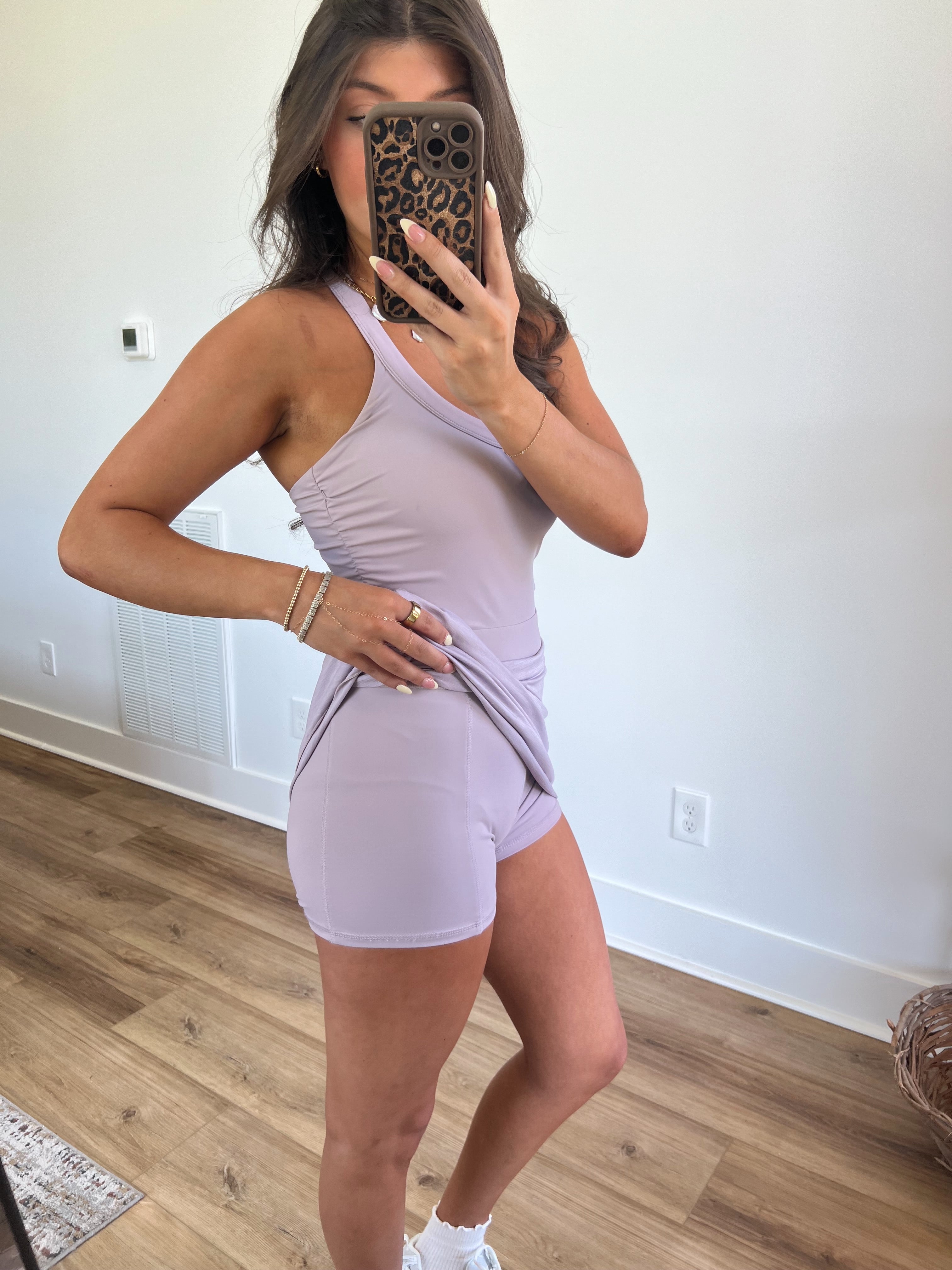 Running Errands Lavender Romper