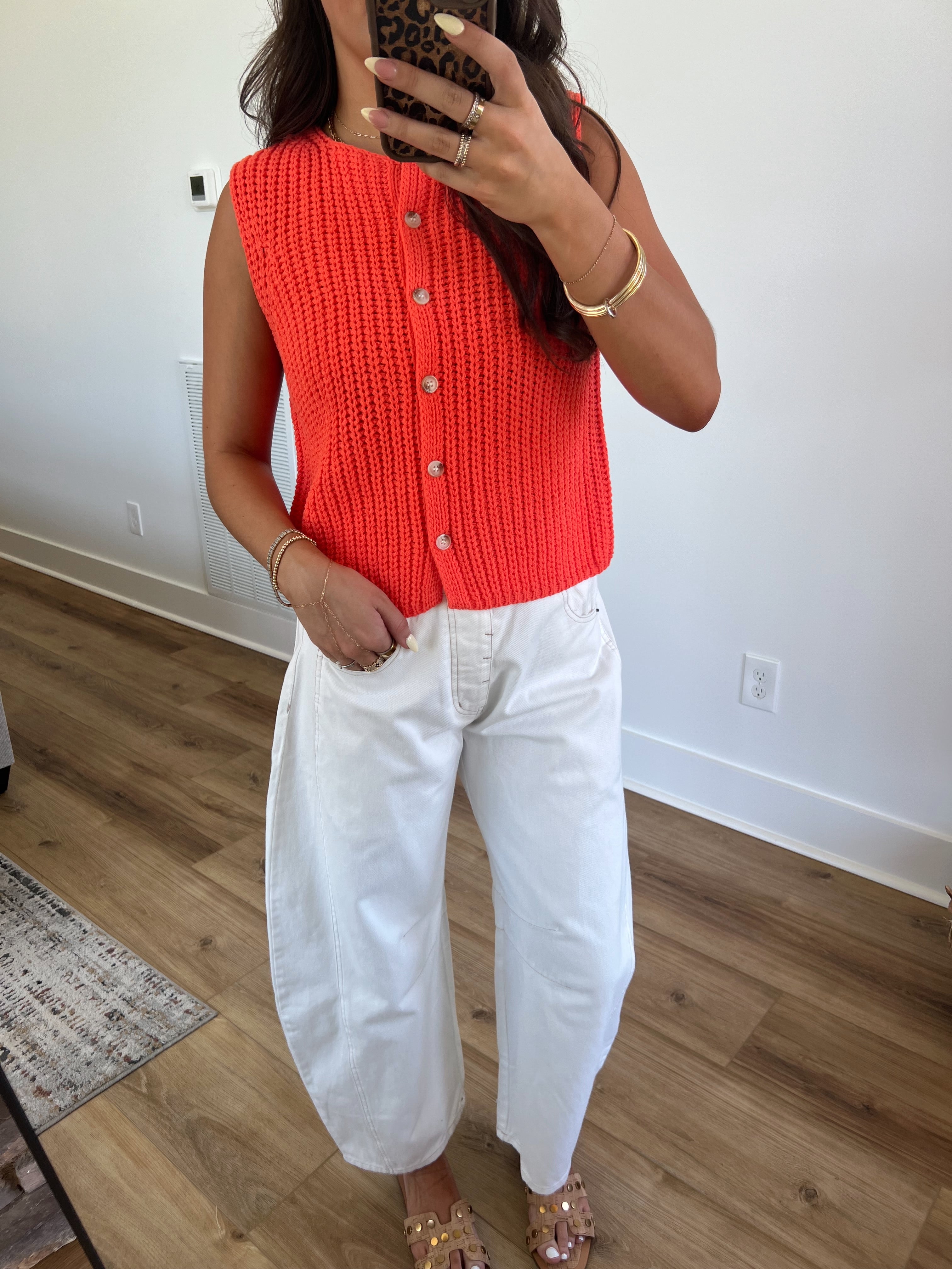 White Denim Barrel Jeans (Restock)