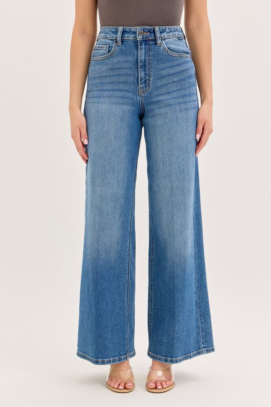 High Rise Wide Leg Jeans