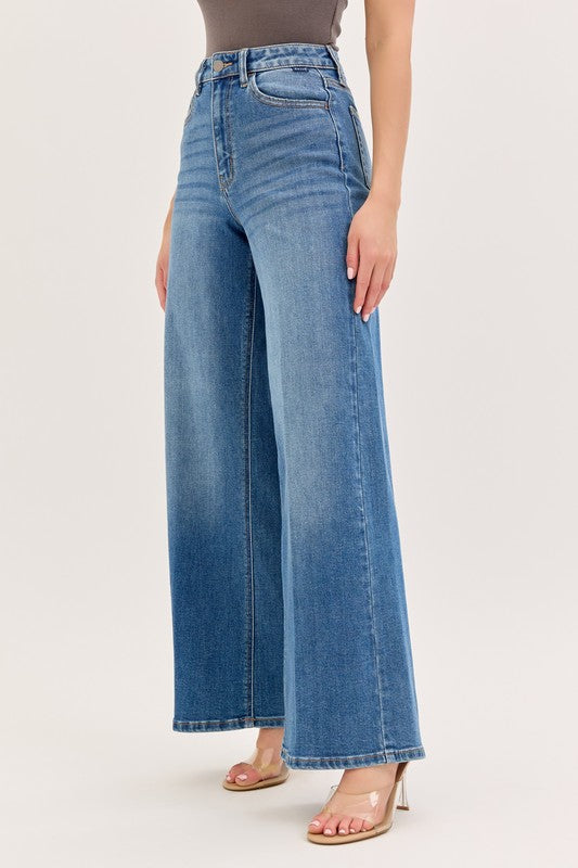 High Rise Wide Leg Jeans
