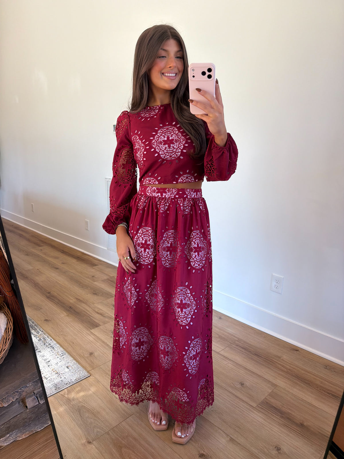 Juliette Lace Set (Burgundy)