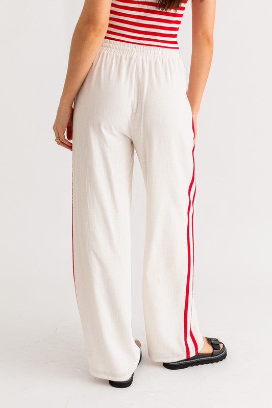 Traveler's Linen Track Pants