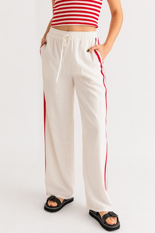 Traveler's Linen Track Pants
