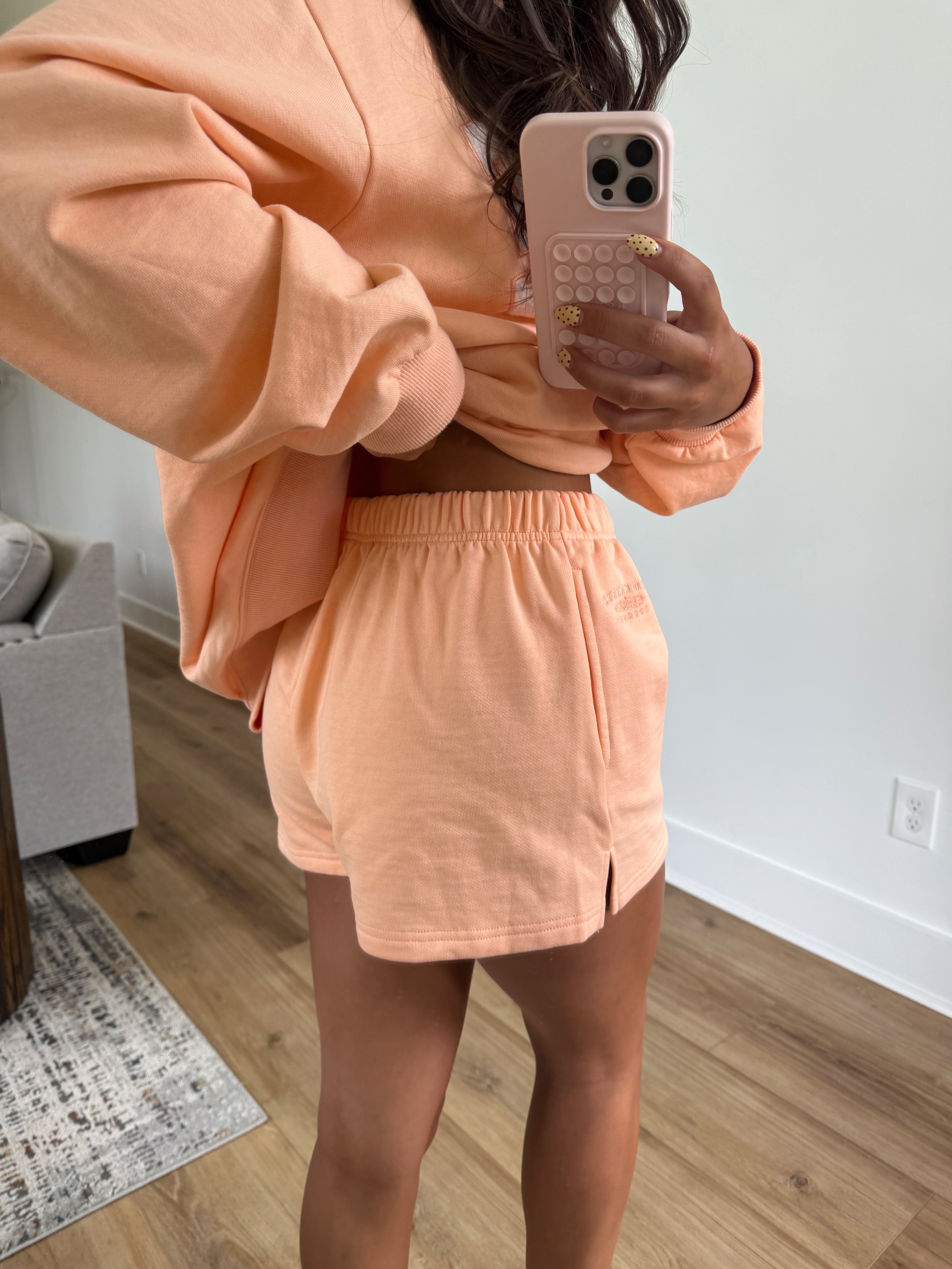 Starburst Orange Sweat Shorts