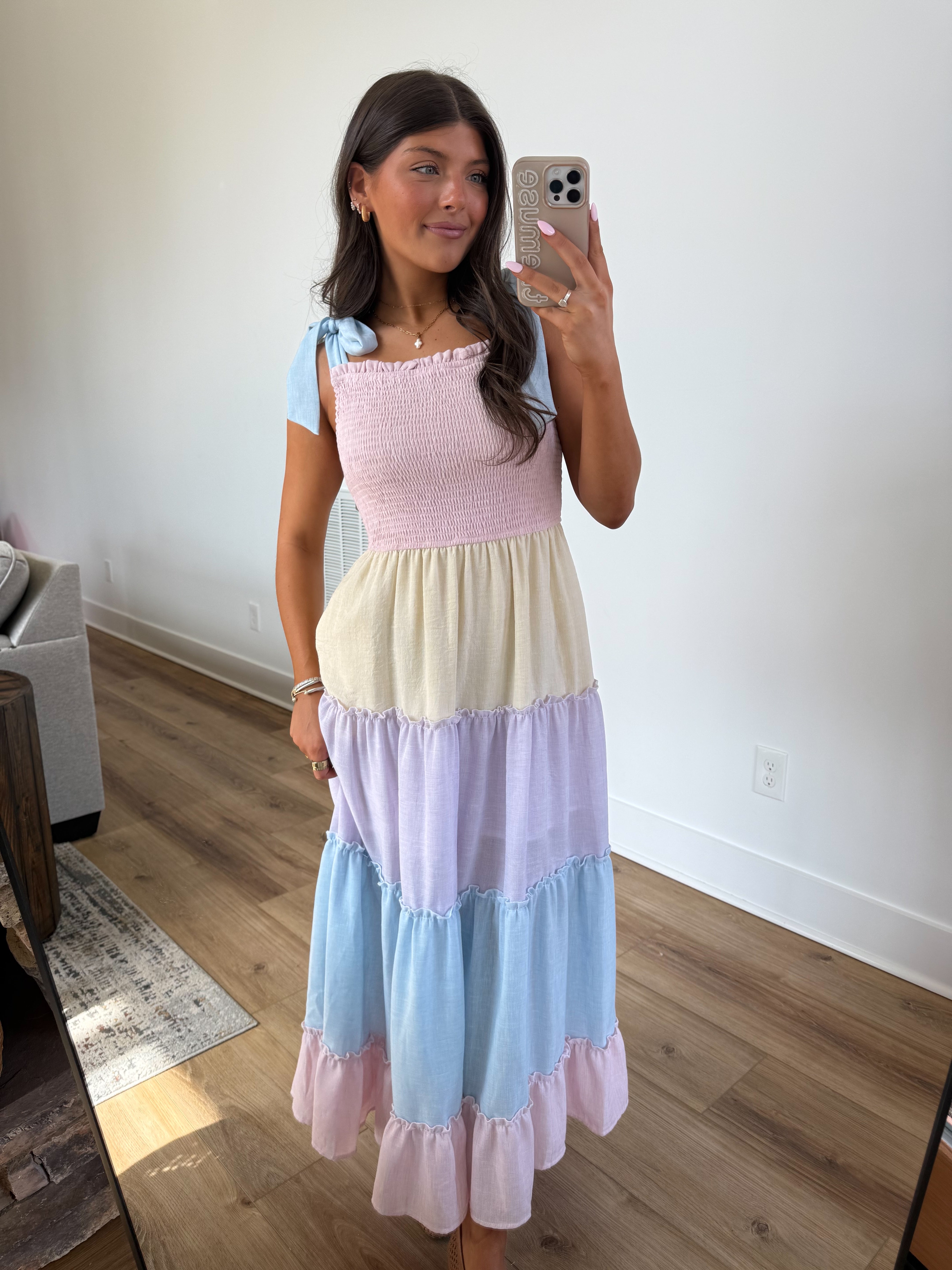 Easter Colors Midi Dress