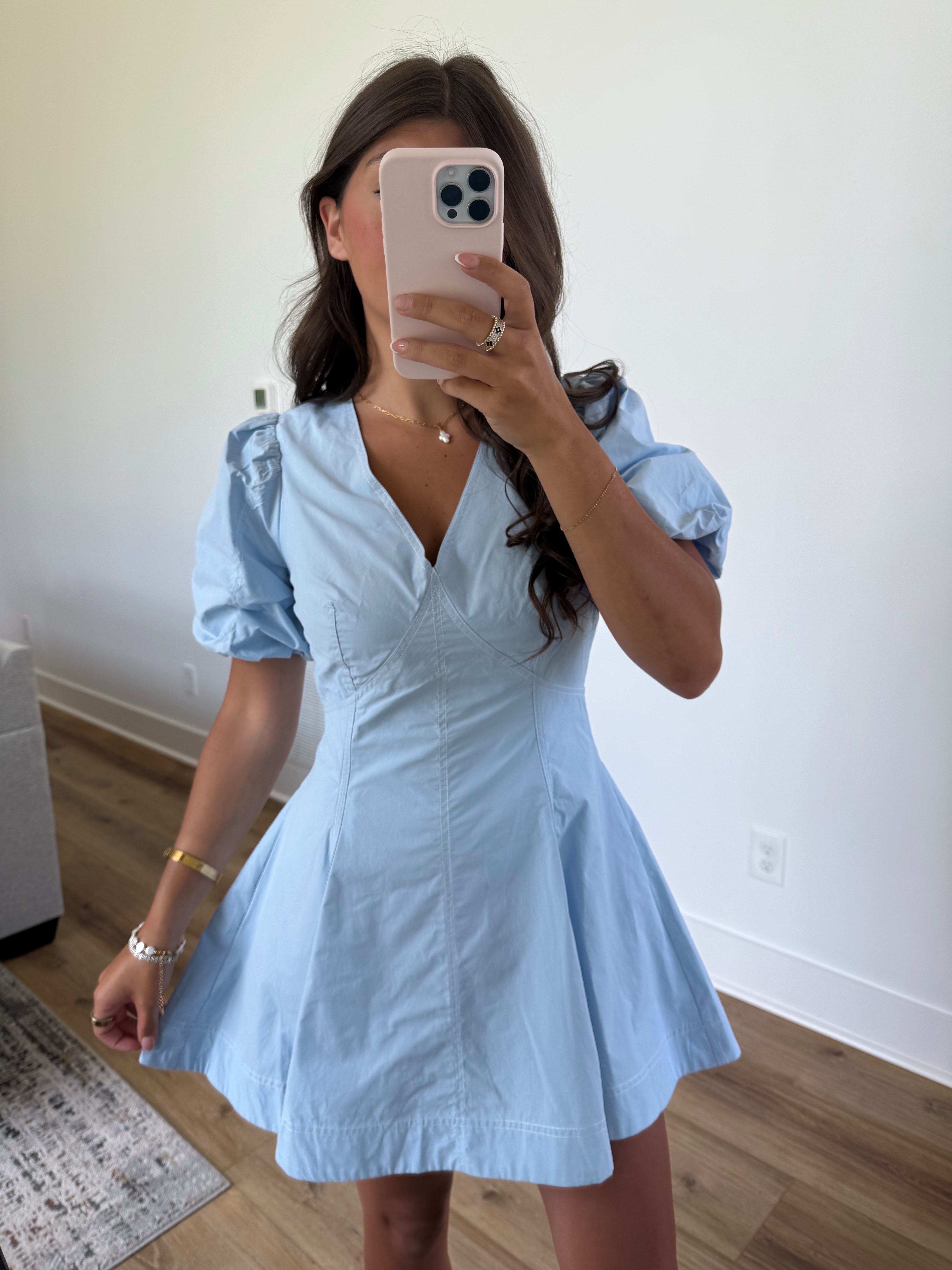 Laci Mini Dress (Sky Blue)