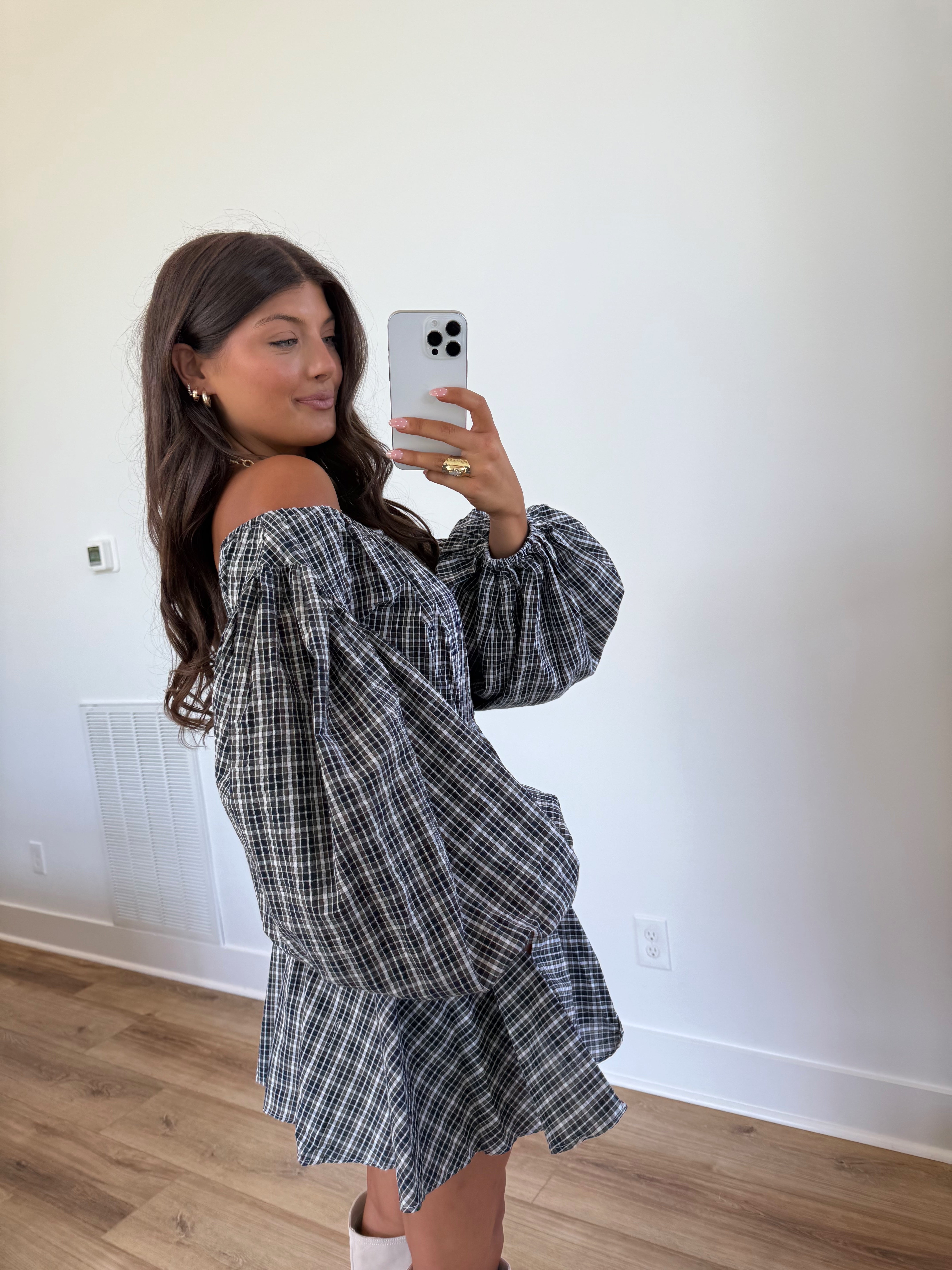 Pumpkin Patch Plaid Dress