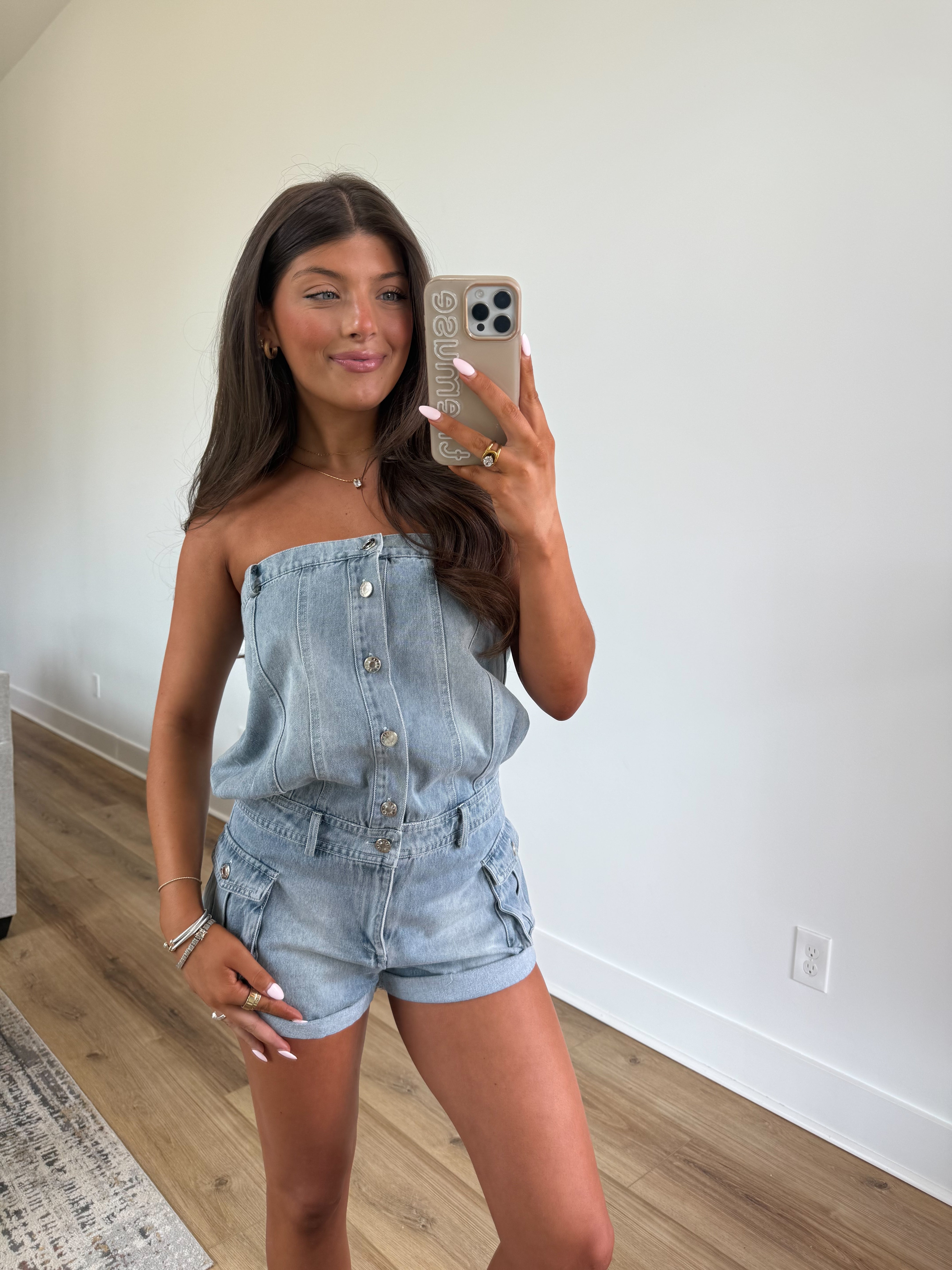 Strapless Slouch Romper