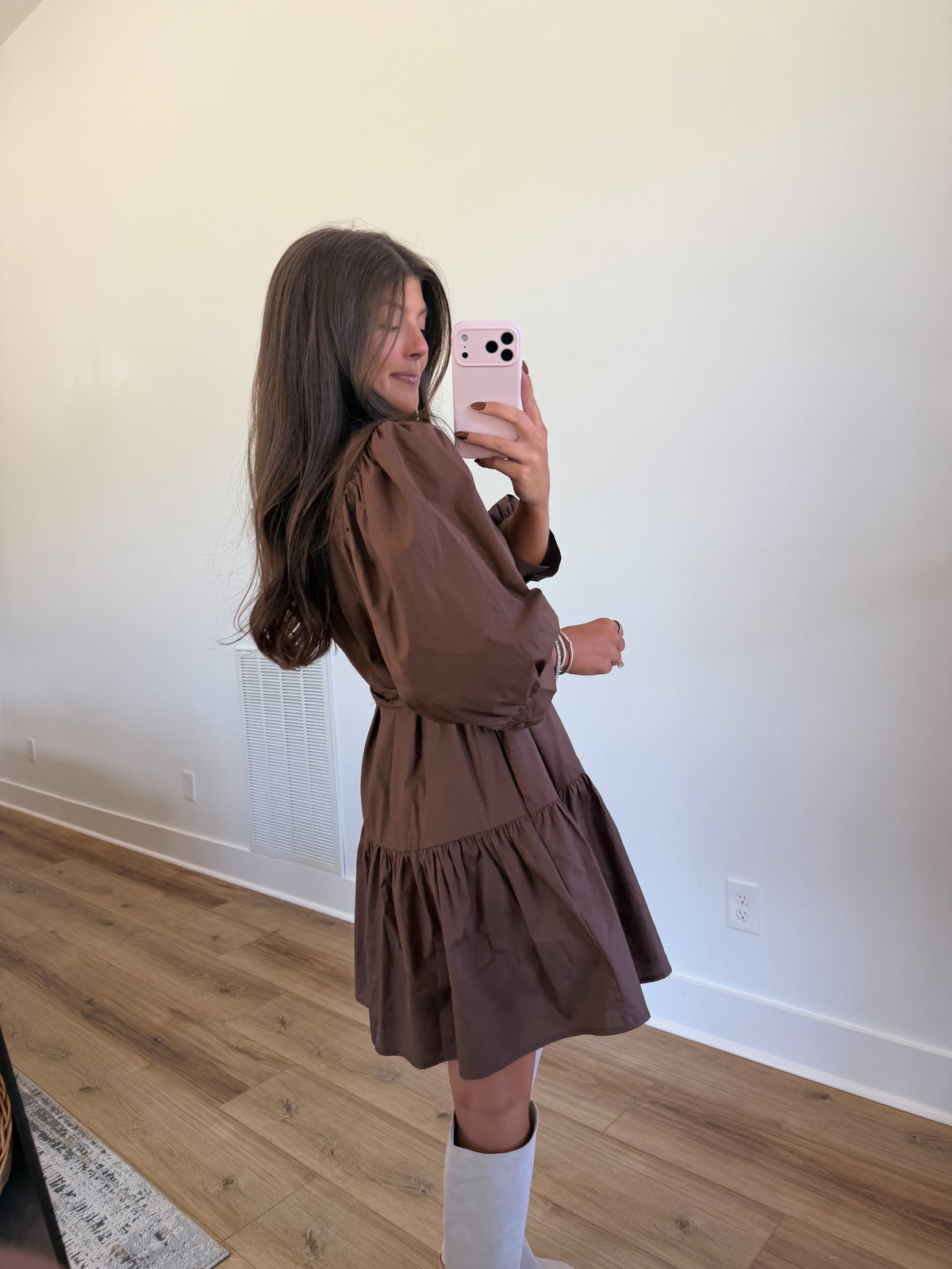 Chestnut Charm Mini Dress