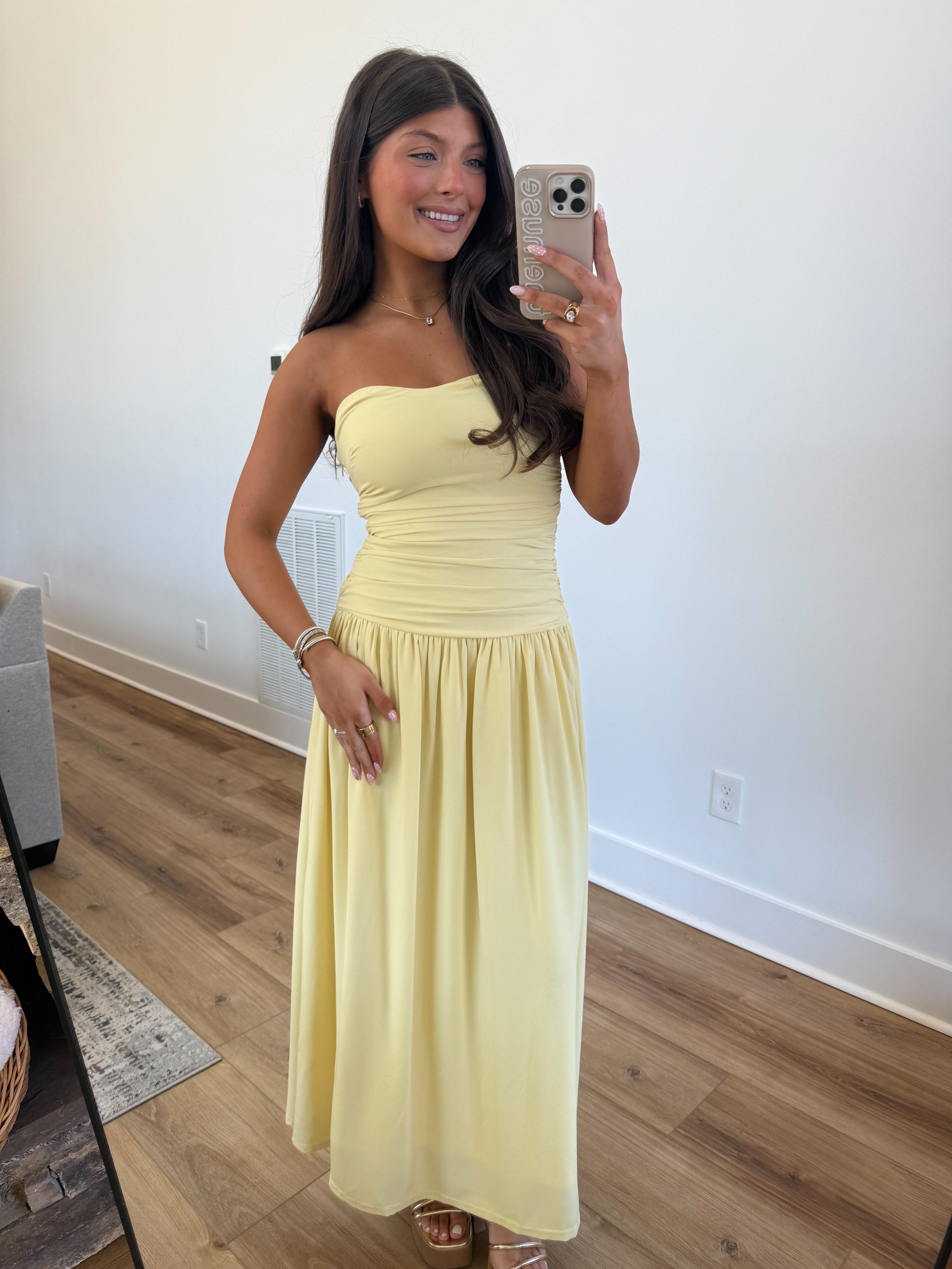 The Golden Midi Dress