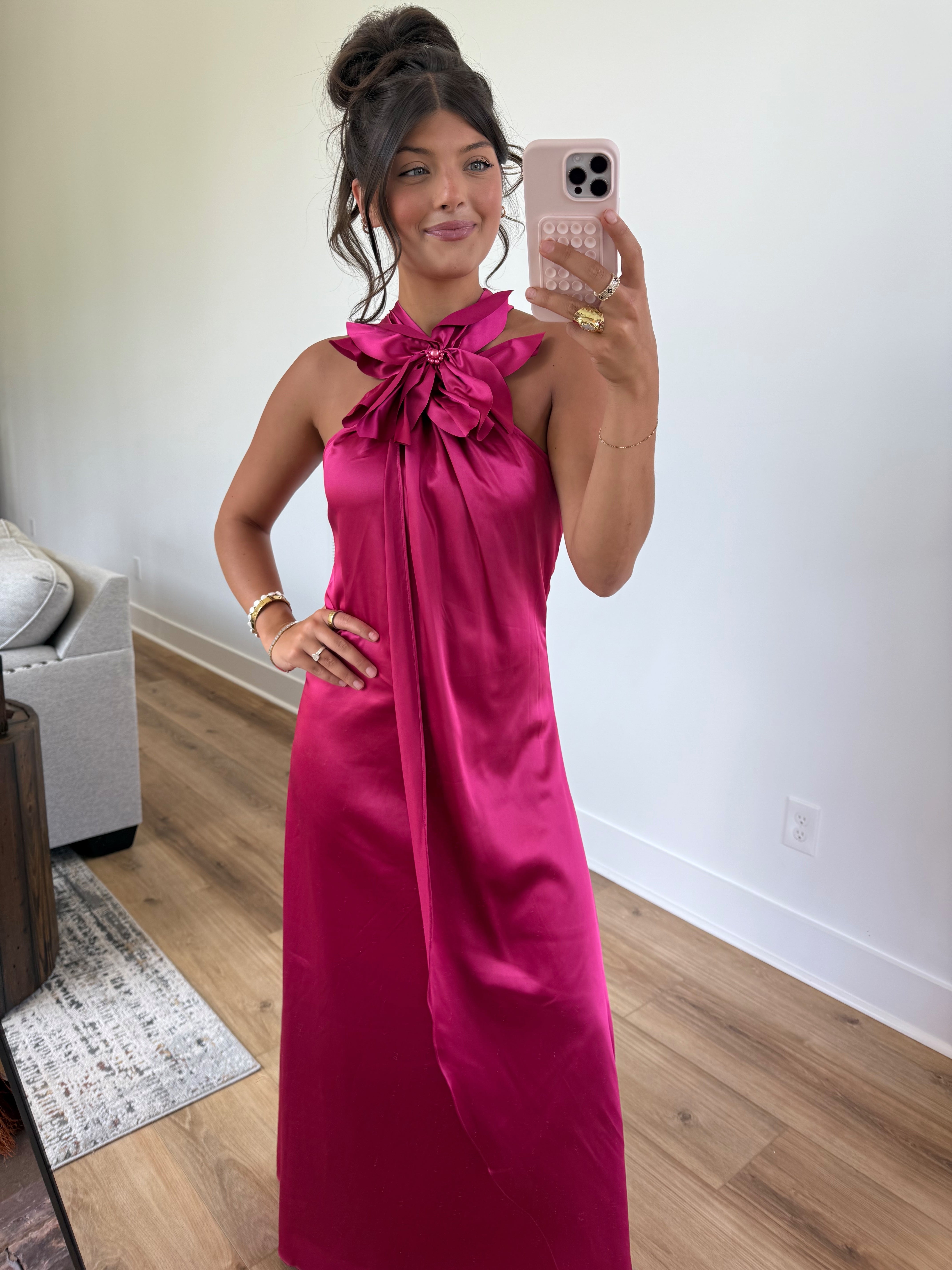 Midnight Bloom Maxi Dress