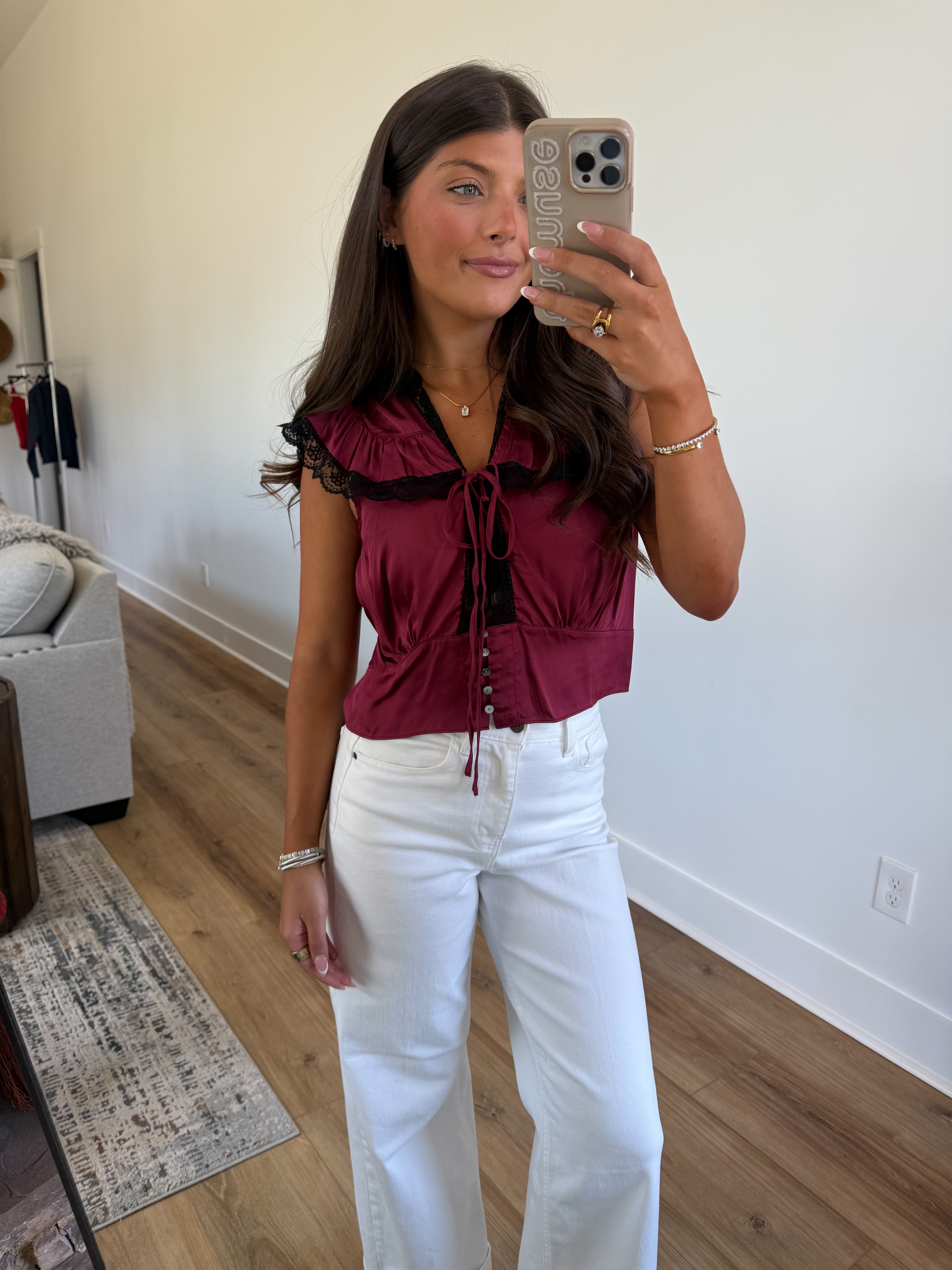 Cabernet Lace Top