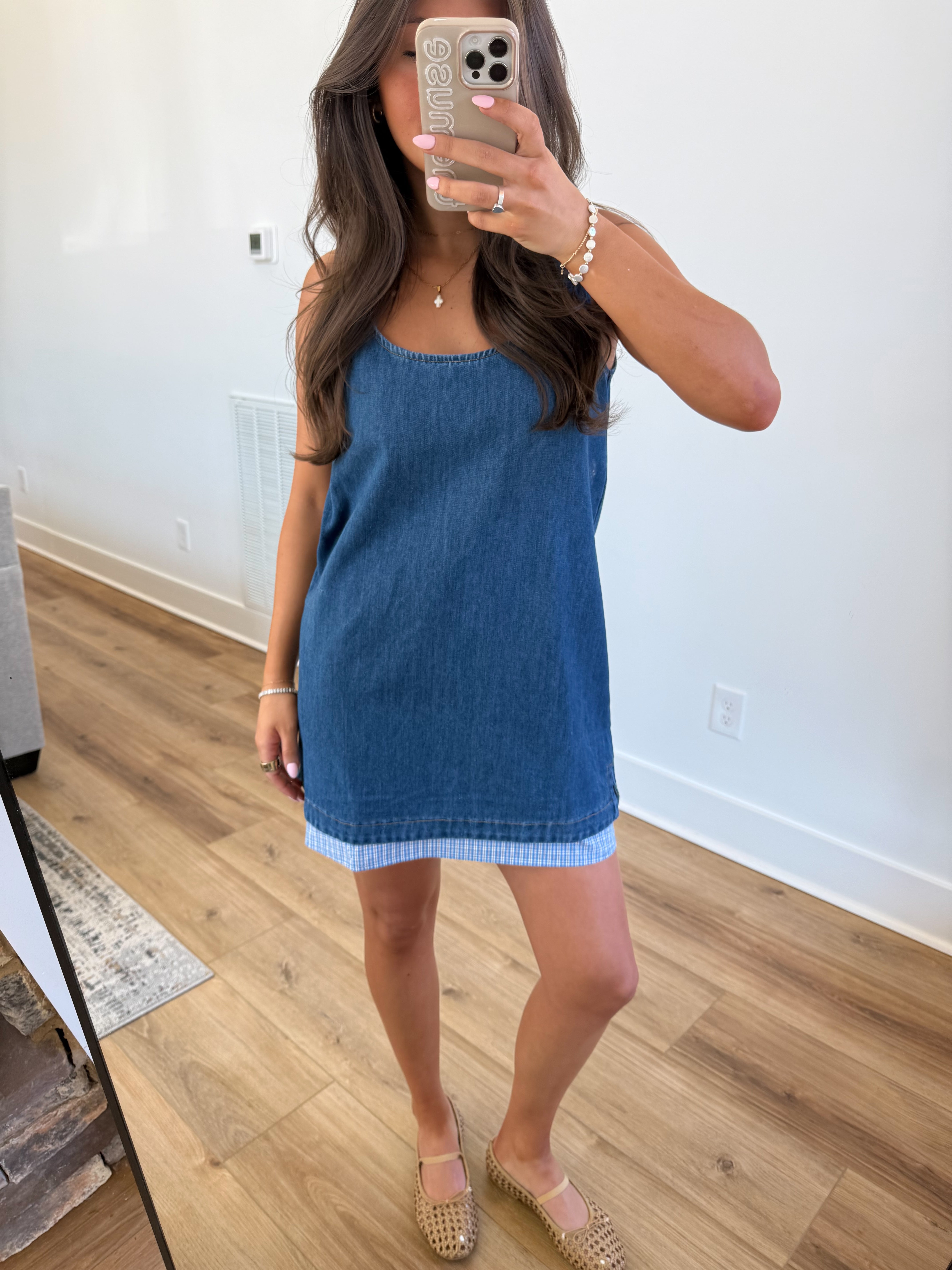 The Pippa Denim Dress(PRE-ORDER (1 week)/ Restock)