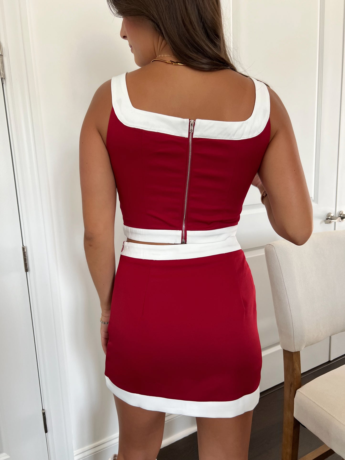 Roll Tide Trim Skirt Set