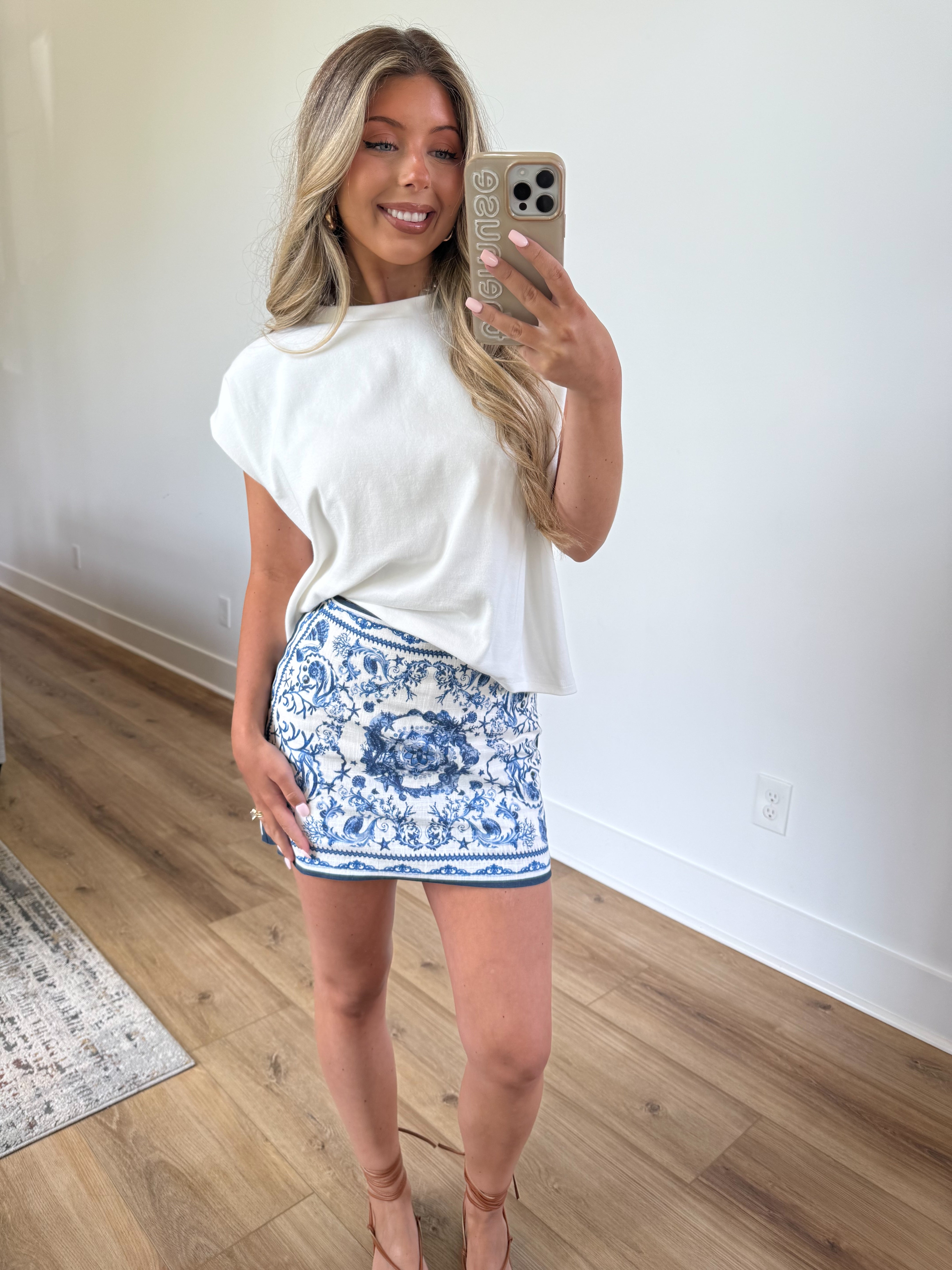 Greece Mini Skirt