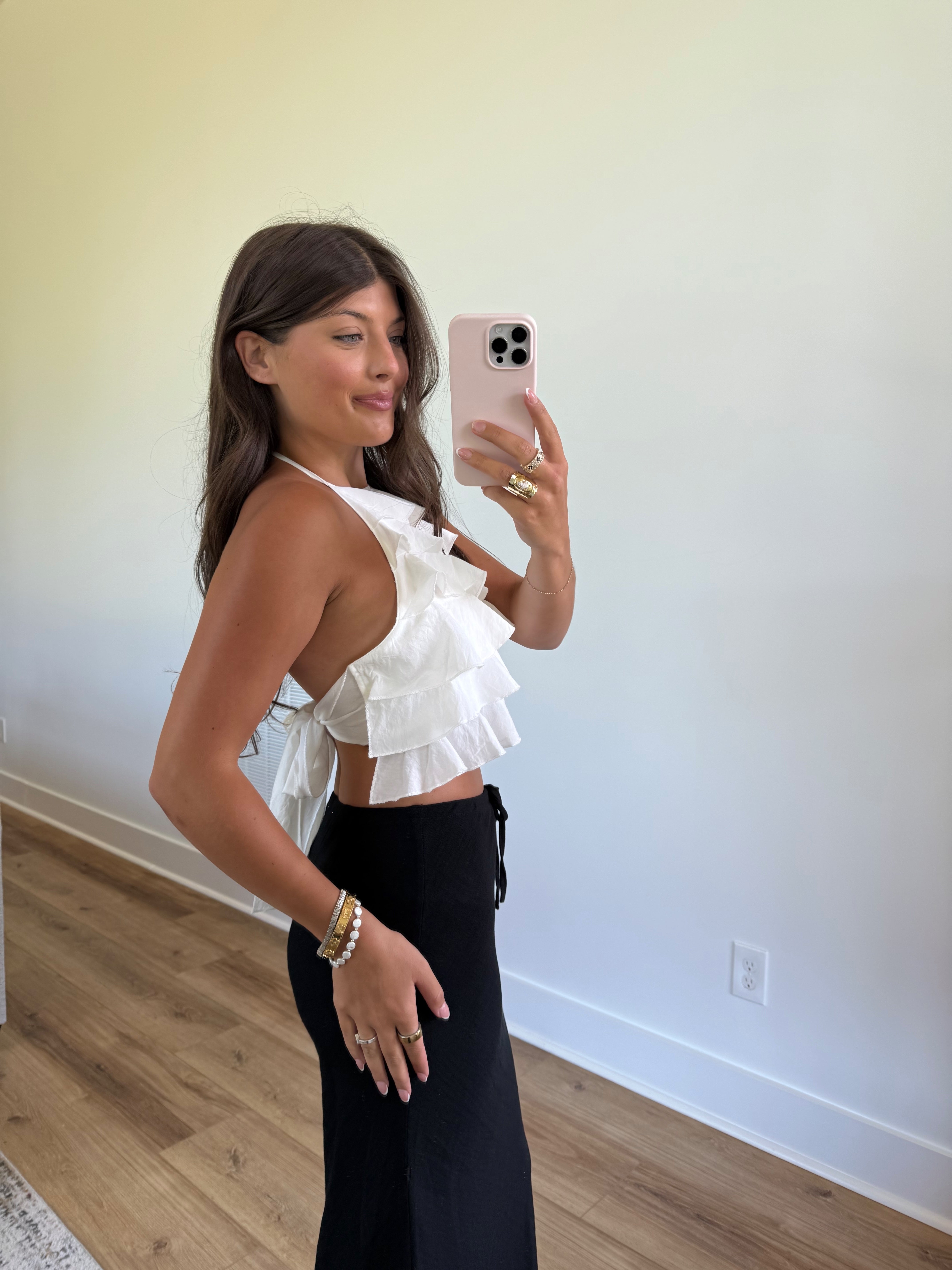 Ocean Whip Ruffle Top