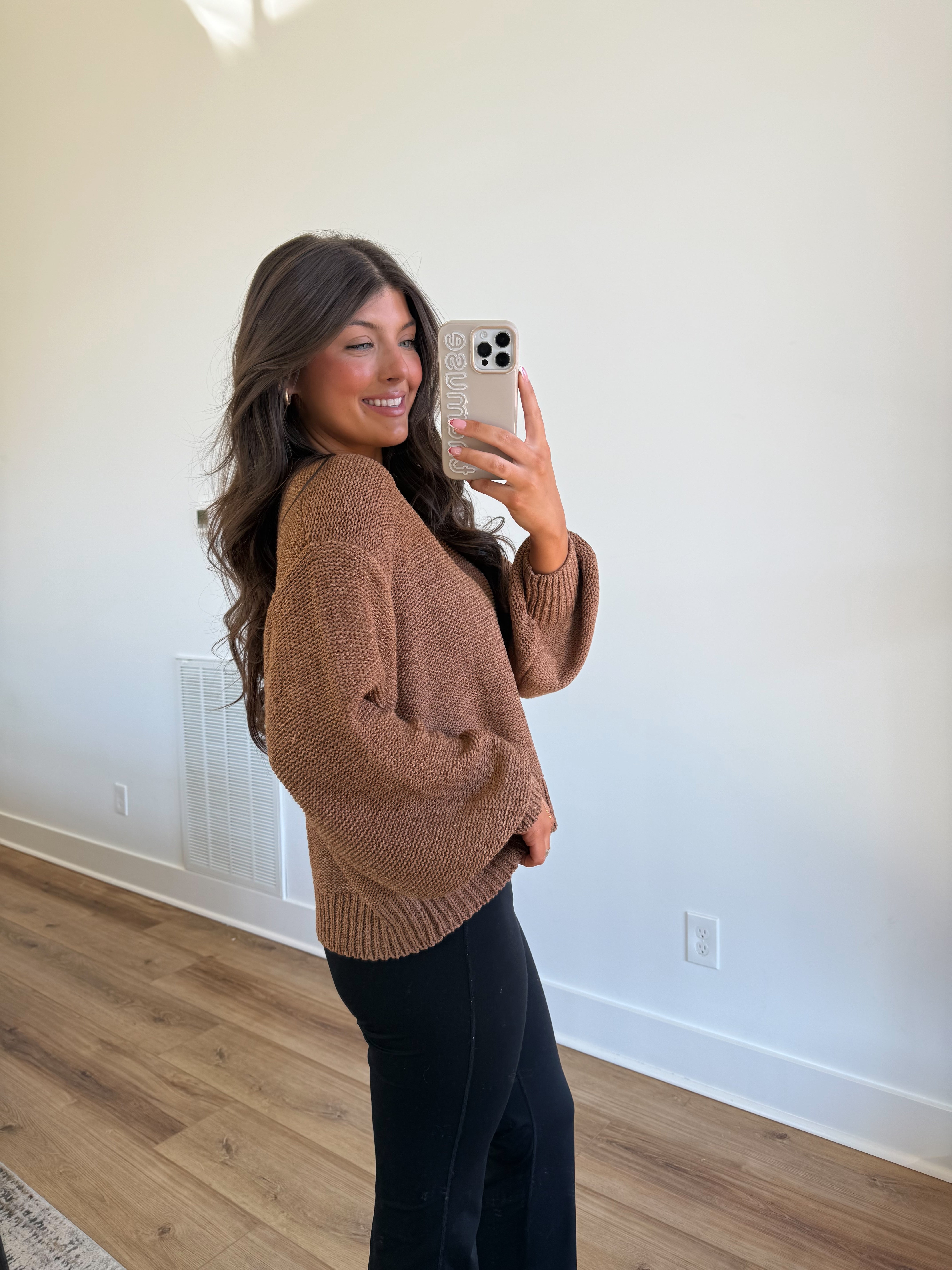 Essential Knit Sweater (Camel)