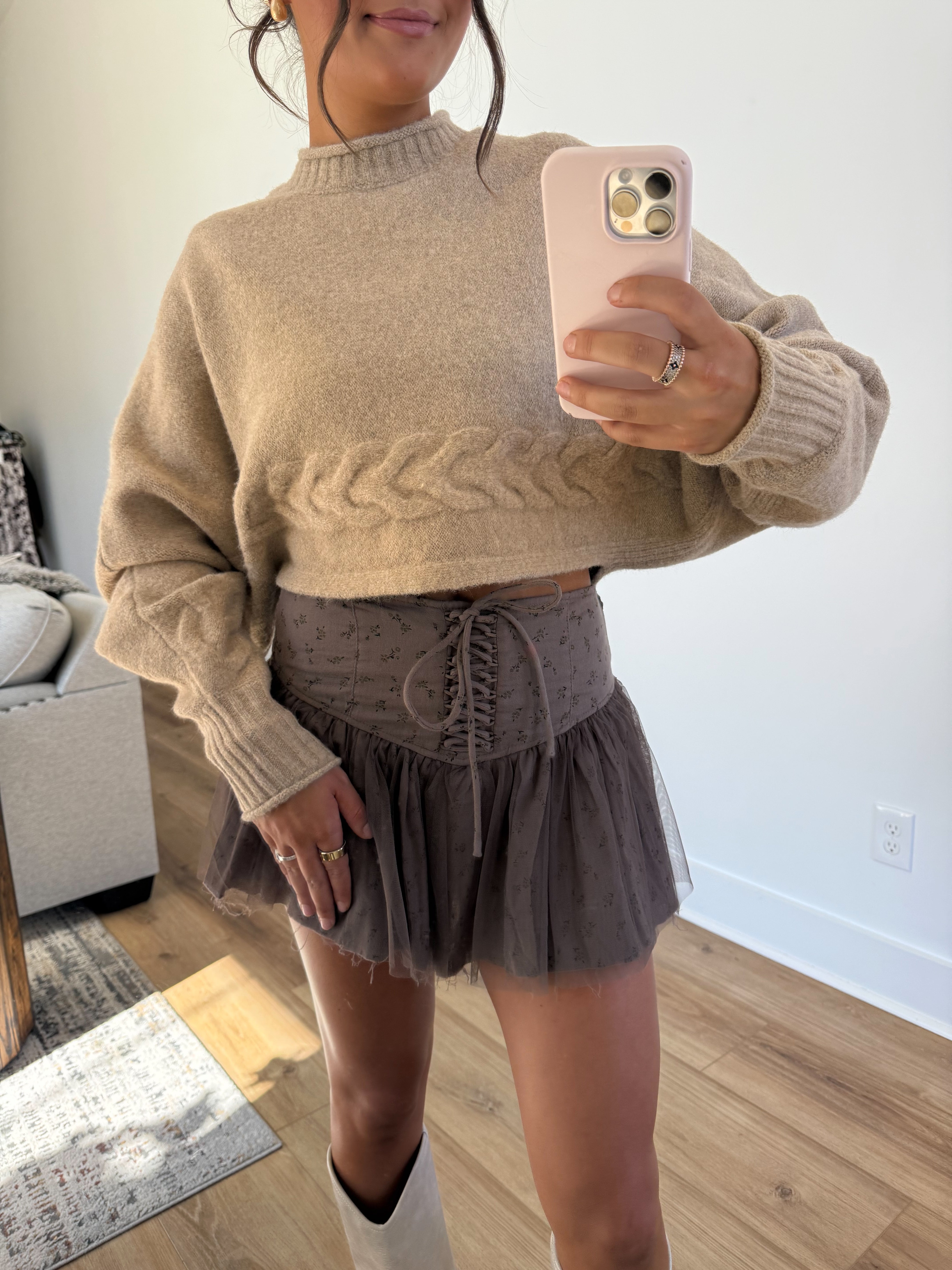 Mable Lace Up Skort