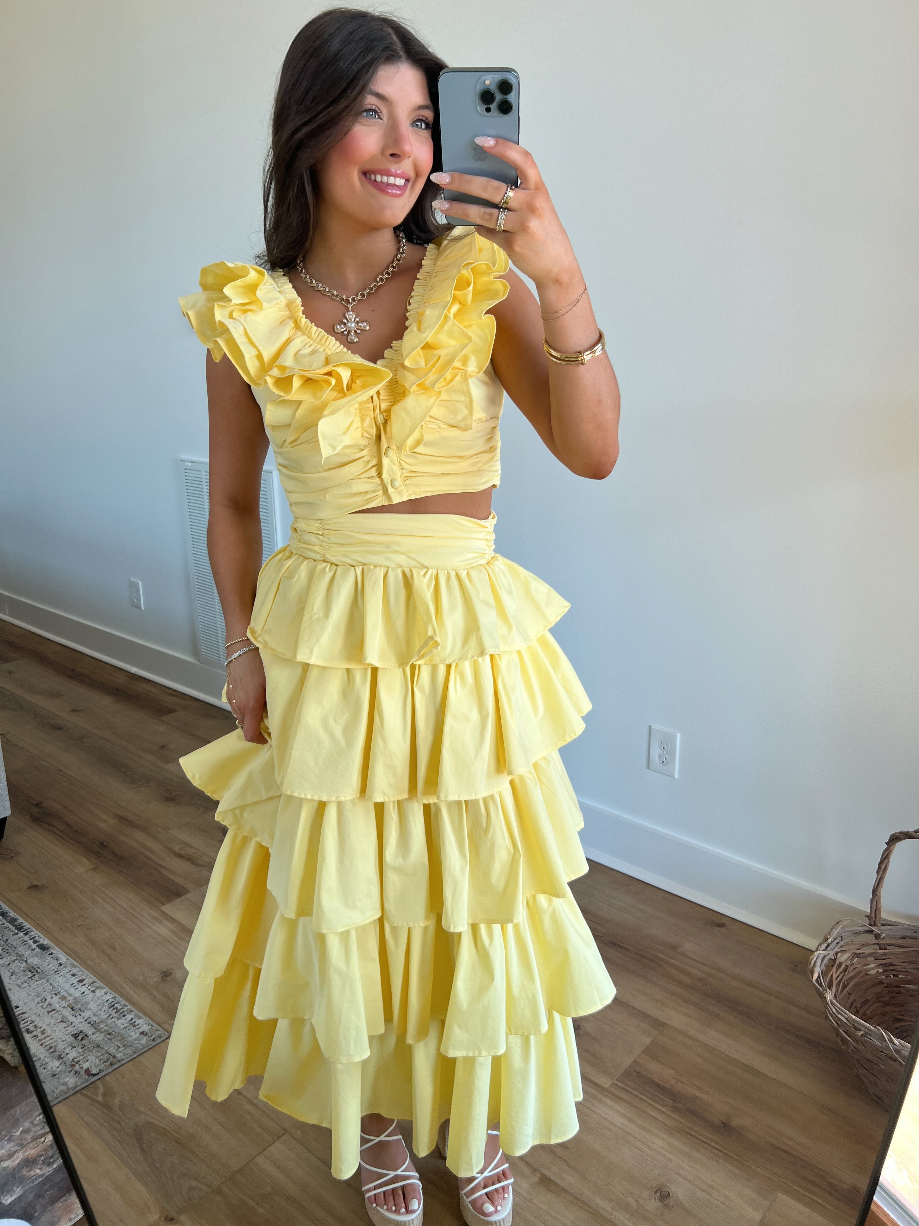 Yellow Willow Ruffle Set
