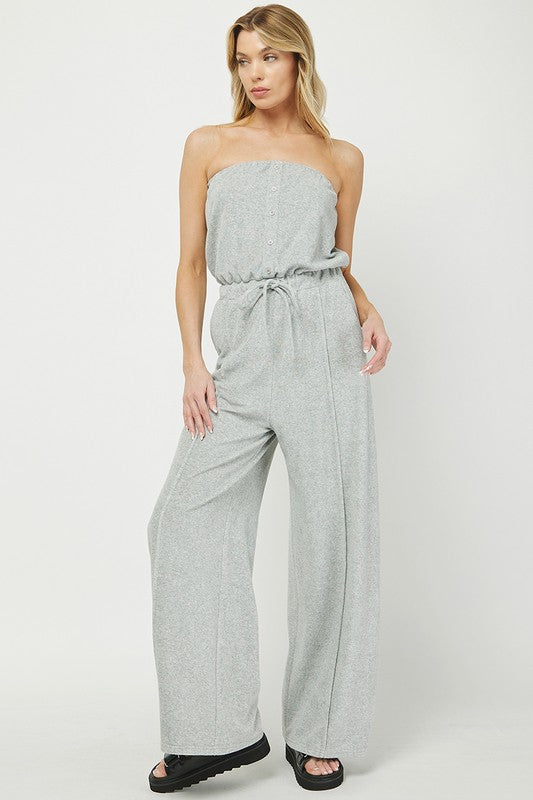 Grey Terry Jumpsuit