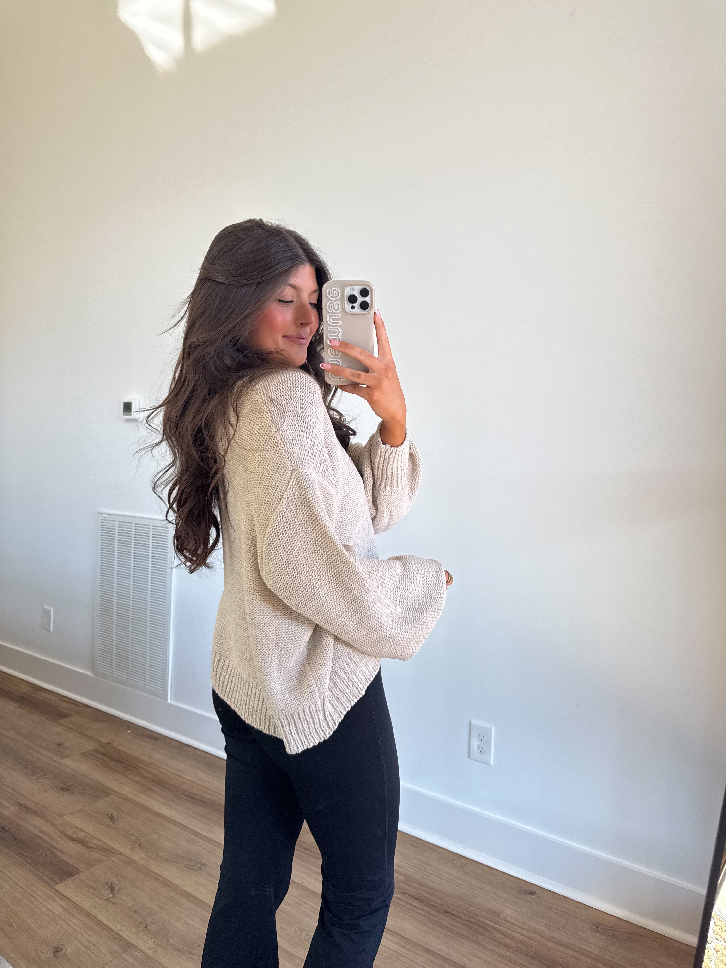 Essential Knit Sweater (Beige)