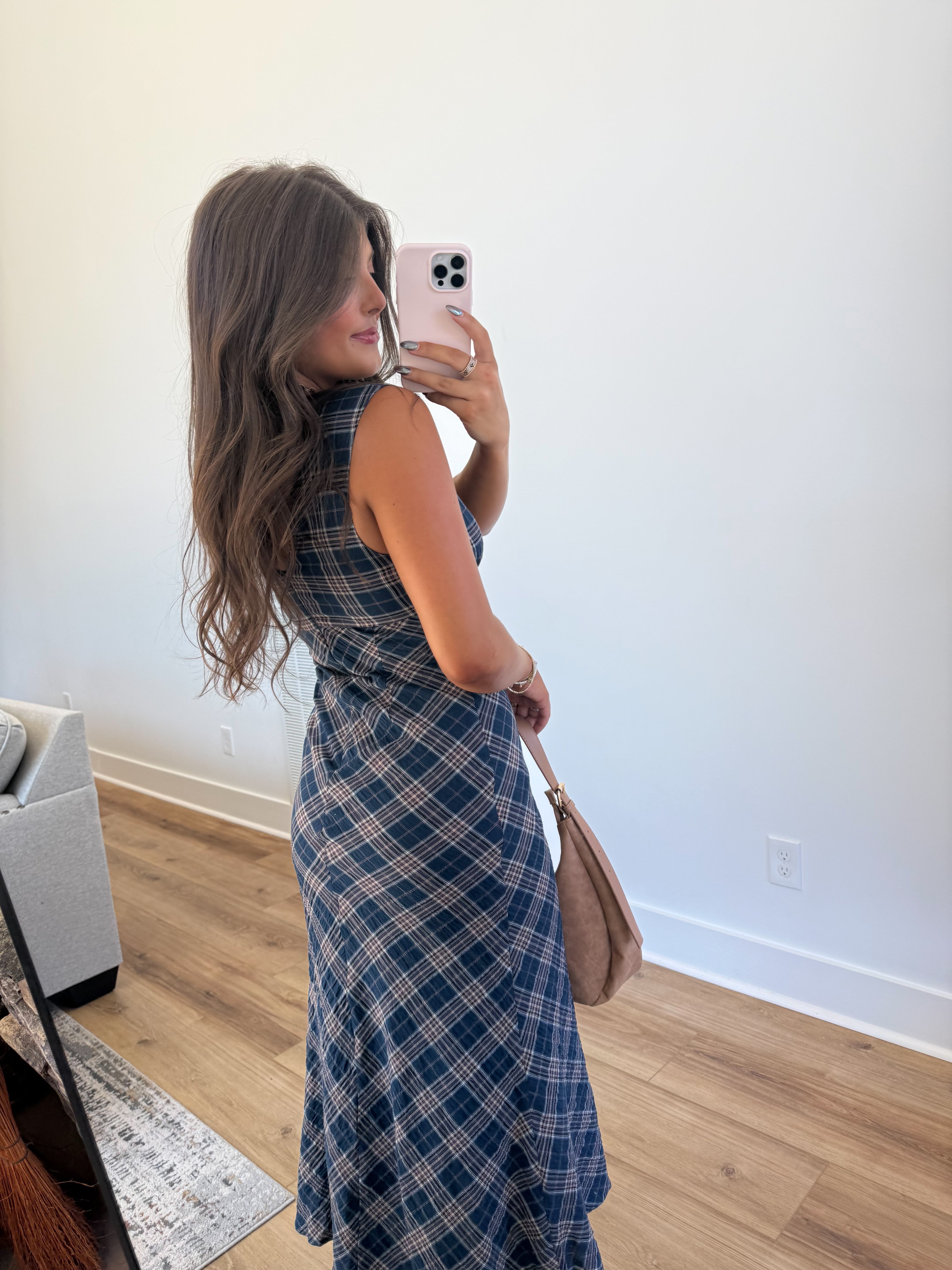The Heritage Check Dress (Navy)