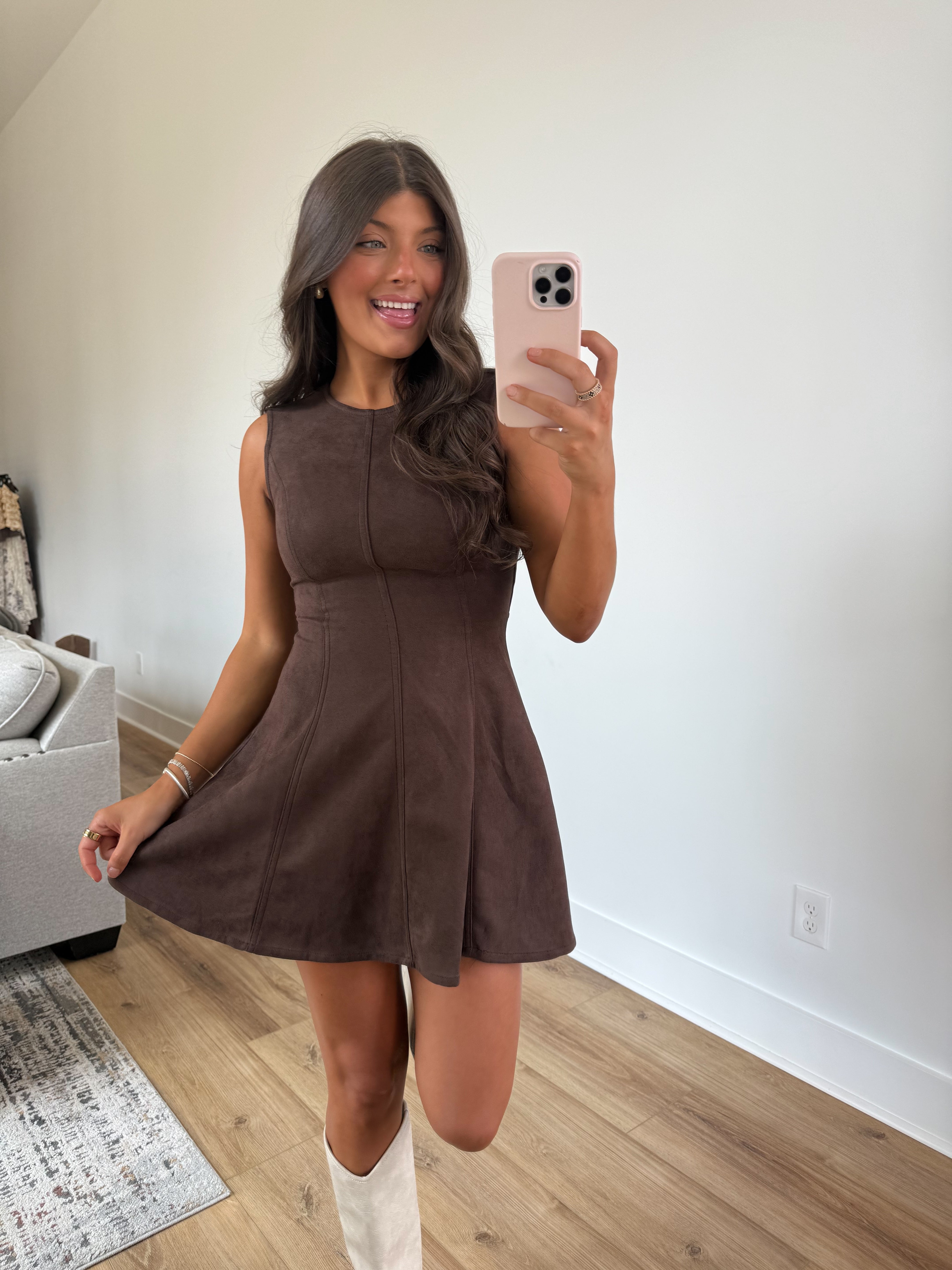 Sweet on You Dress (Suede)