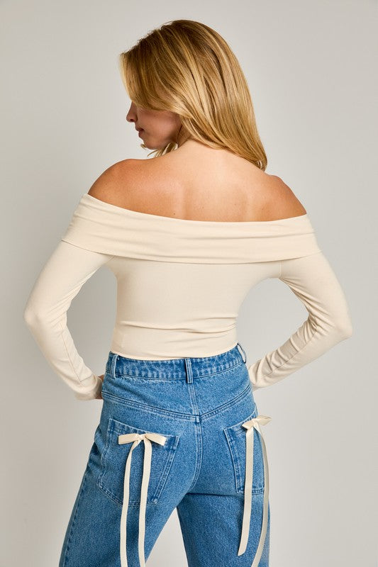 The Buttercream Ribbed Bodysuit