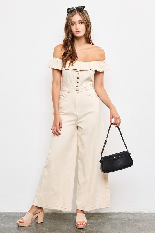 Austin Ecru Jumpsuit