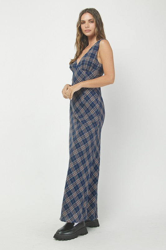 The Heritage Check Dress (Navy)