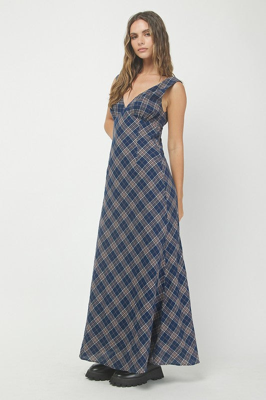 The Heritage Check Dress (Navy)