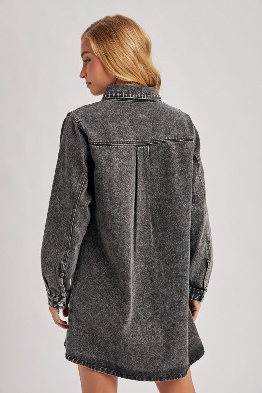 The Blake Denim Shirt Dress
