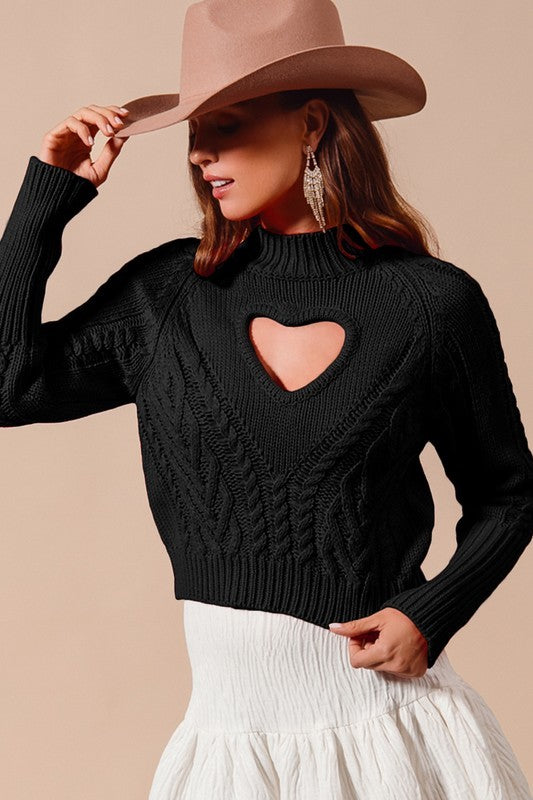 Black Sabrina Sweater