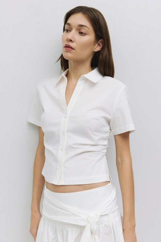 Soho Button Top