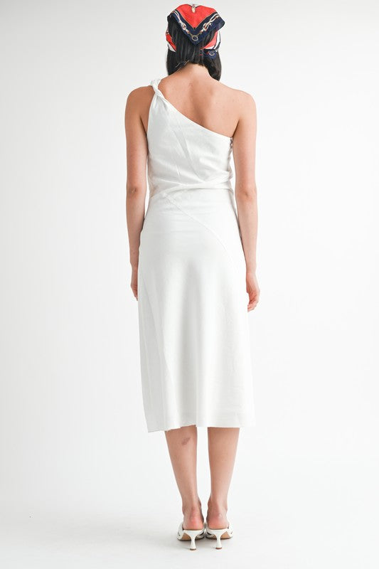 Fancy Linen Midi Dress