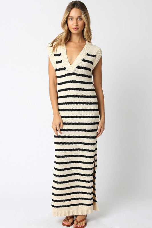 (Natural Black) Maria Maxi Dress