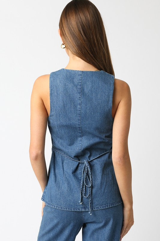 Kilee Denim Vest (Restock)