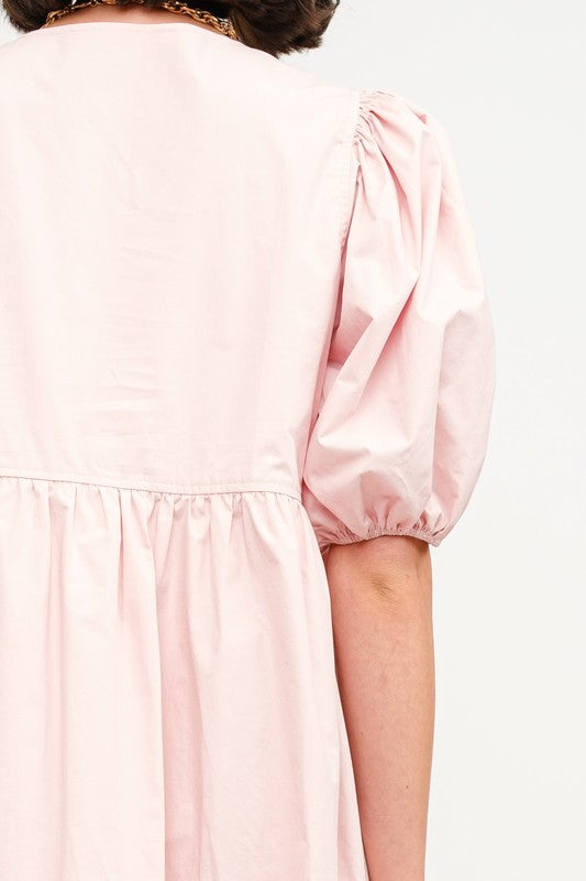 Strawberry Cream Babydoll Dress