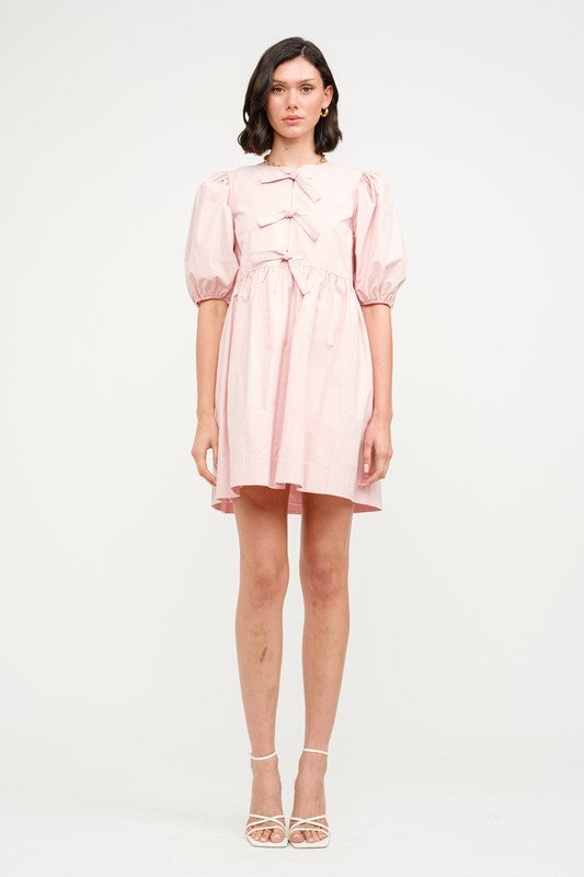 Strawberry Cream Babydoll Dress