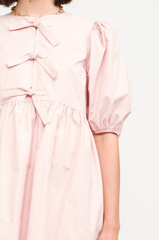 Strawberry Cream Babydoll Dress