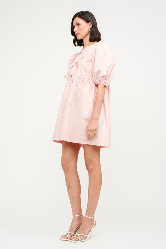 Strawberry Cream Babydoll Dress
