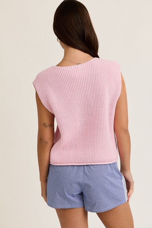 Bubblegum Knit Top