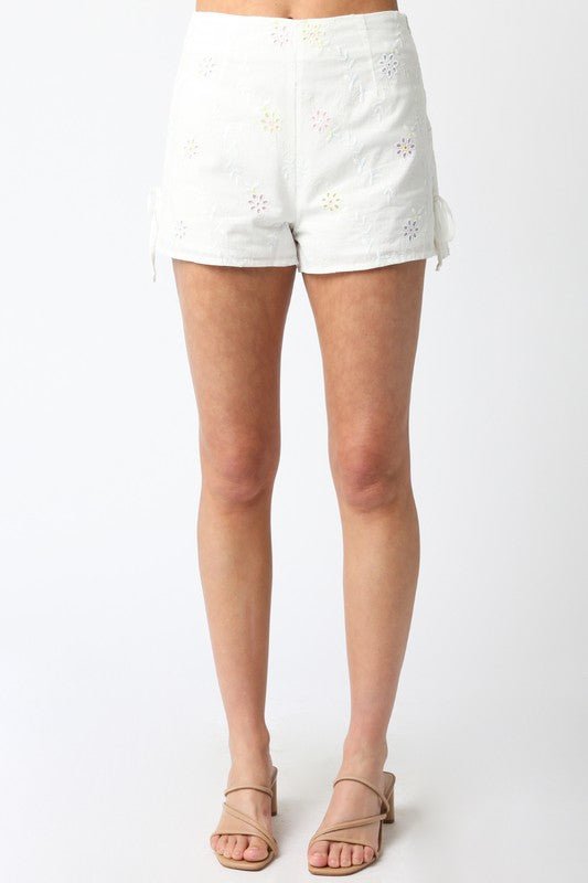 Easter Egg Hunt Eyelet Shorts Set
