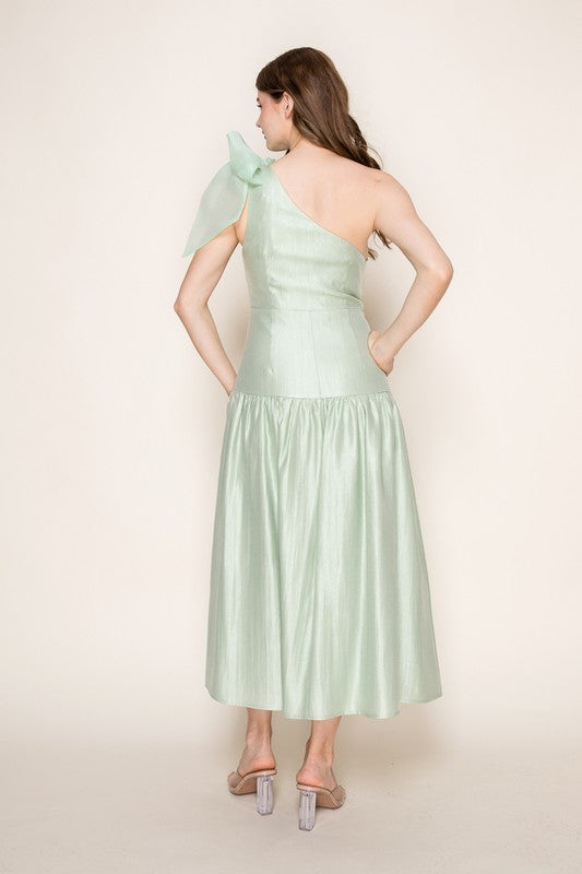 The Mint Bow Dress