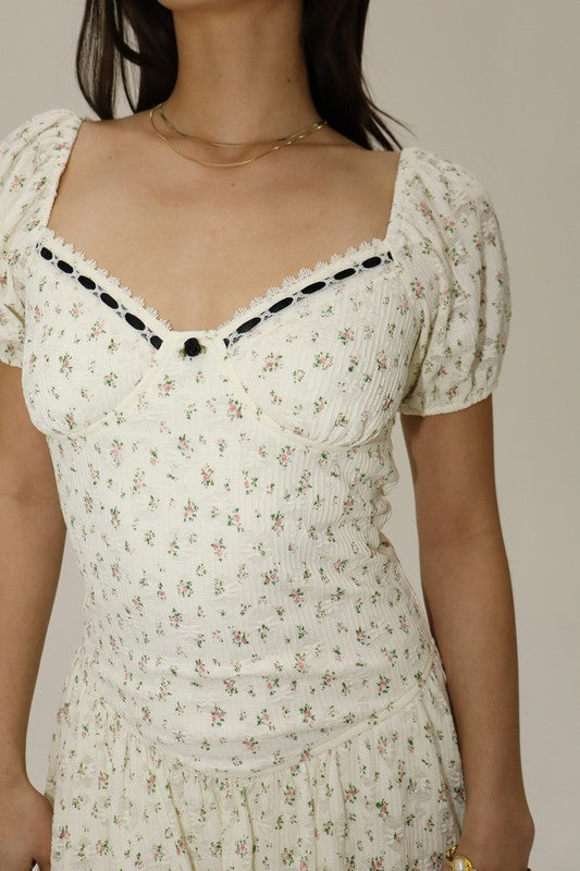 Vintage Rose Babydoll Dress