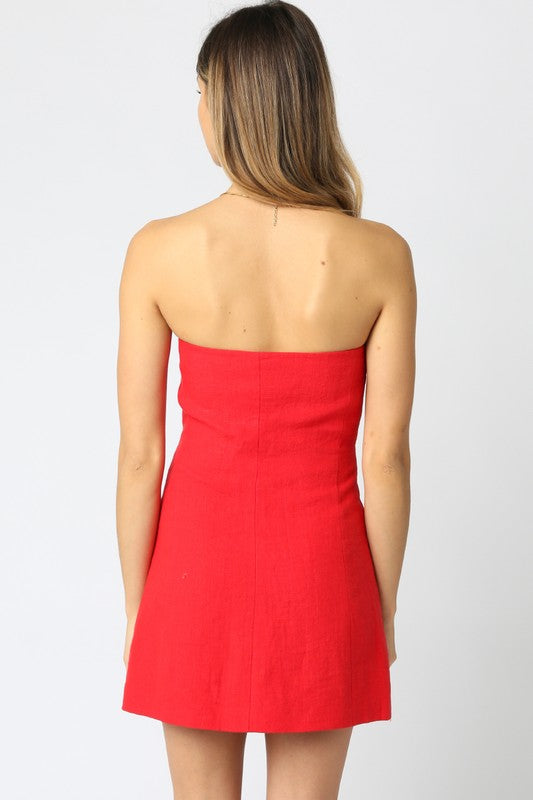 Mollie Linen Mini Dress
