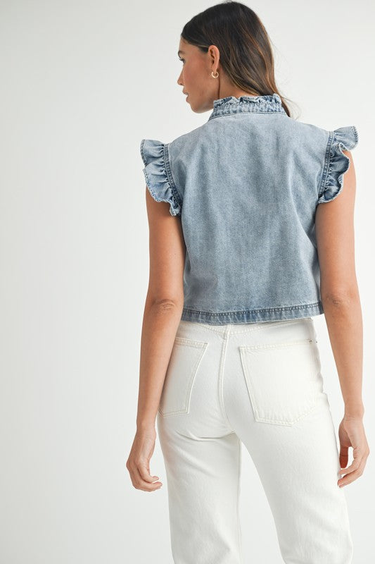 Dainty Denim Vest