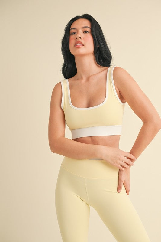 Lemon Contrast Bra