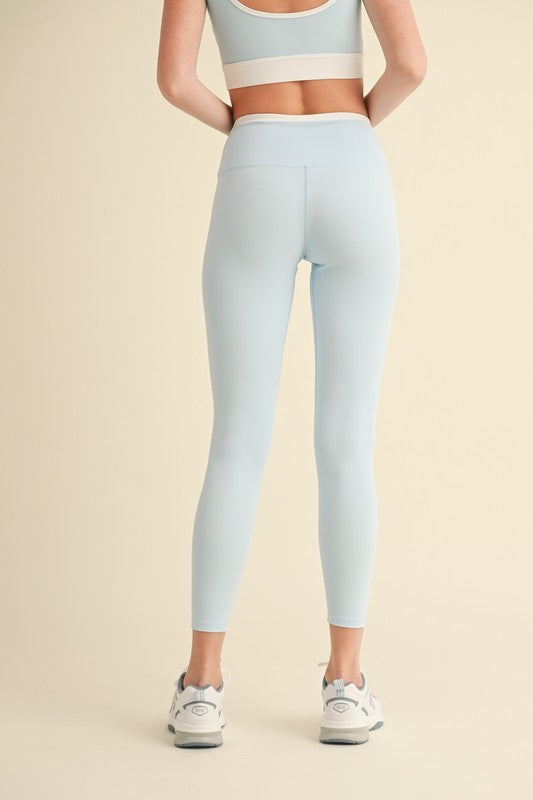 Blueberry Contrast Leggings