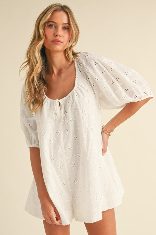 Ever After Eyelet Romper (Restock)